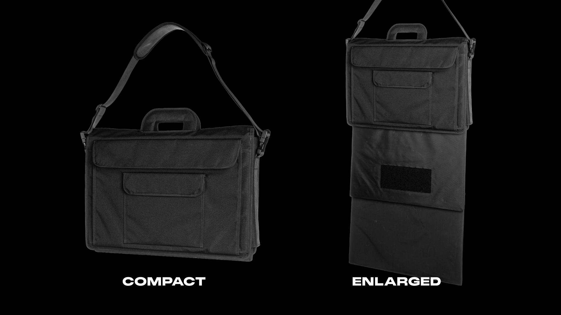 Ballistic Briefcase compact versus enlarged